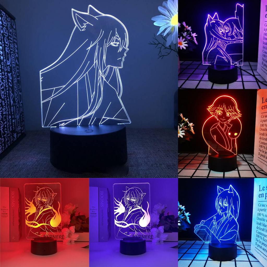 3d Led Light Kamisama Love Tomoe Figure Bedroom Decor Night Birthday Room Gift