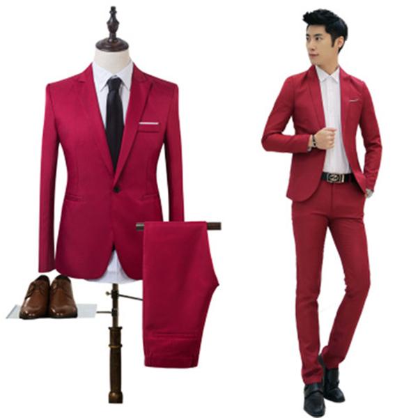 Men's Suit Jacket Two-piece Suit Groom Groomsman Casual Wedding Suit Business Suit