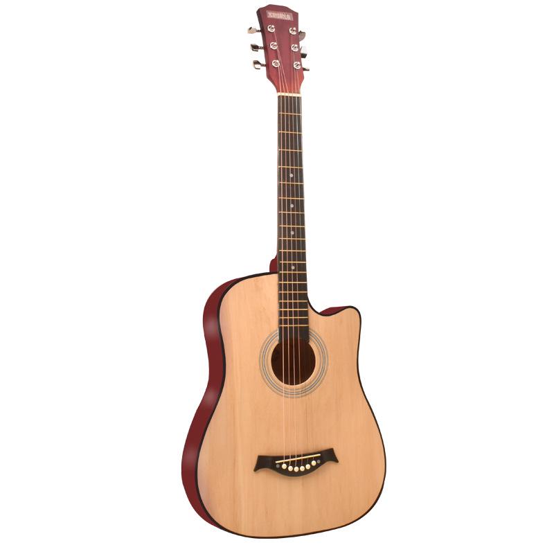 38/41-Inch Beginner Folk Guitar for Boys, Girls, and Students – Entry-Level Wooden Musical Instrument