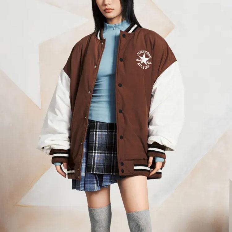 New Converse Varsity Graphic Bomber Jacket 10026976-A04