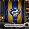 TapestryParramatta Eels Custom Name Text Personalized Wall Hanging Tapestry Home Wall Decor