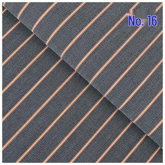 Blue, White, Gray Striped Cotton Fabric for Summer Shirts and Work Dresses