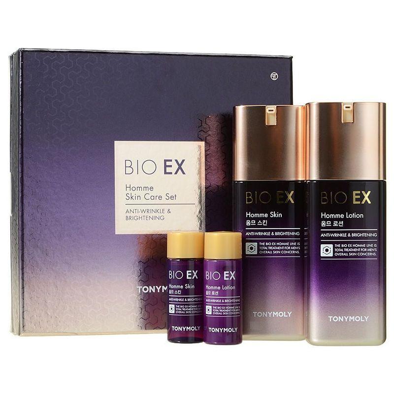 TONYMOLY - Bio EX Homme Skincare Set: Skin 130ml + 20ml + Lotion 130ml + 20ml 4 pcs
