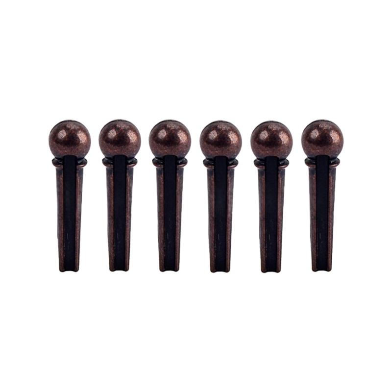 

6Pcs Acoustic Guitar Bridge Pins Replacement String Pegs Guitar String Studs for Acoustics Folk Guitar Ukuleles Enduring 1