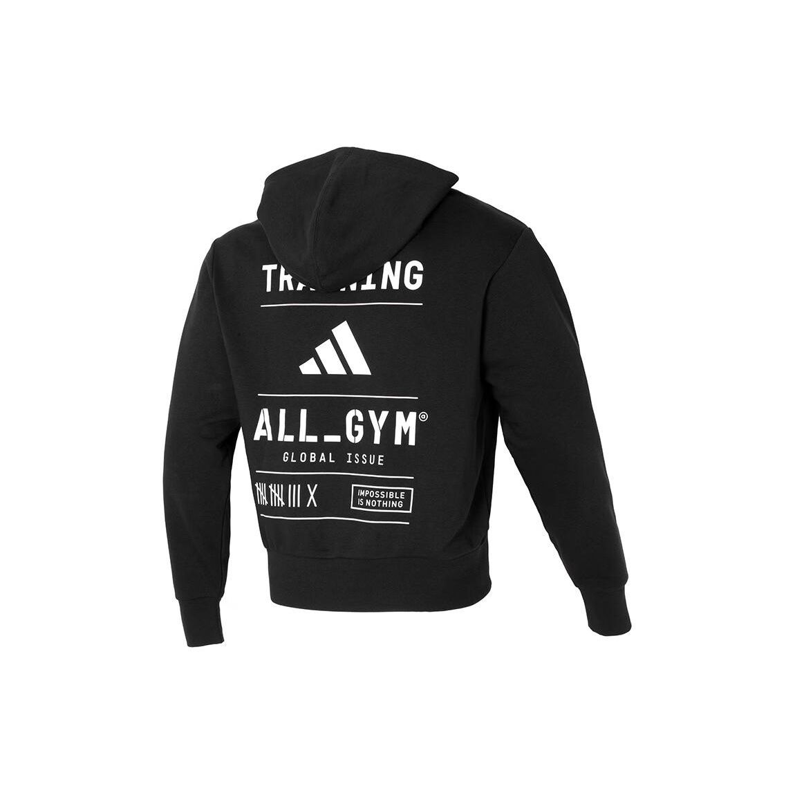

Adidas All-Gym Category Pump Cover Hoodie Black Men Streetwear IS2355 L