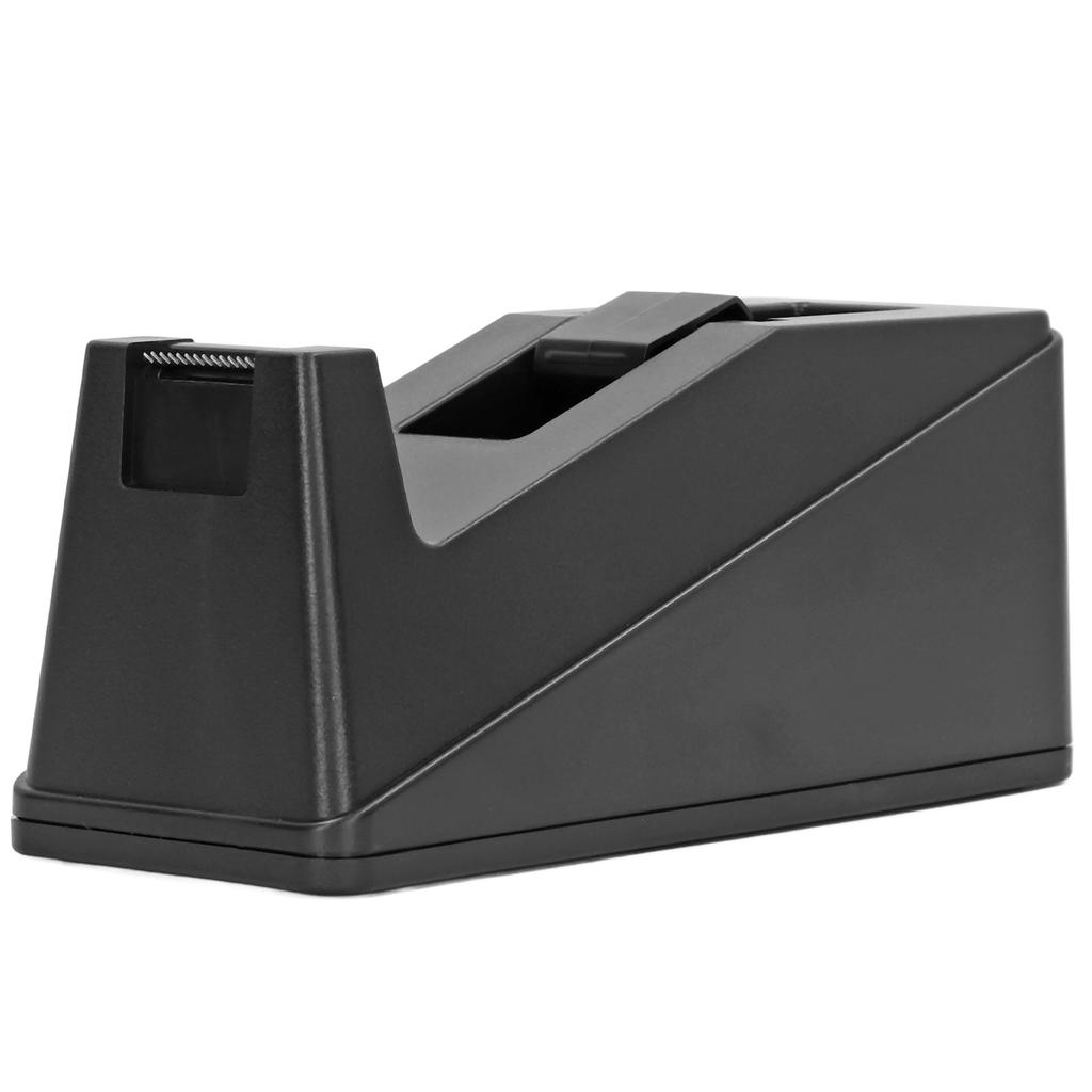 Tape Dispenser Large Black Desktop Anti Slip Rust Resistant Stainless Steel Blade Tape Dispenser Cut