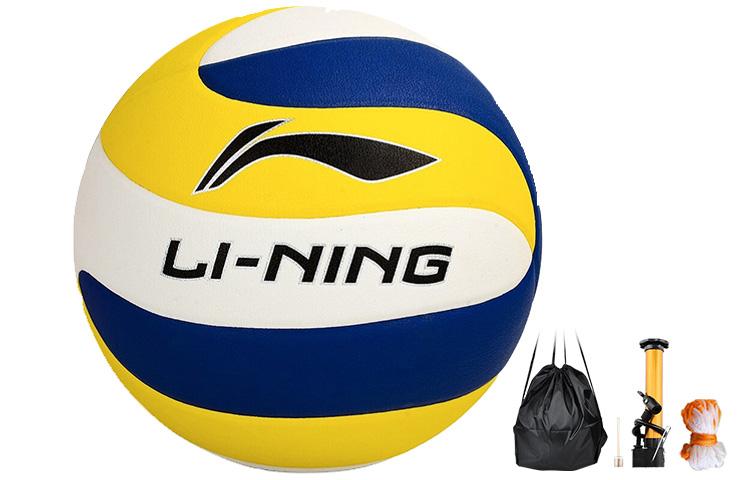 Li Ning Pu Size 5 Ball Volleyball Unisex Blue/Yellow/White LVQK003-1 Size 5 Ball