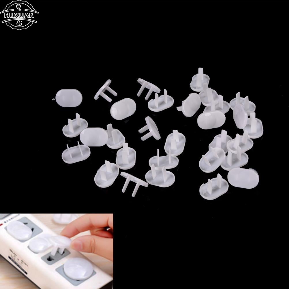

30Pcs Anti Electric Shock Plugs Protector Cover Cap Power Socket Electrical Outlet Guard Protection белый