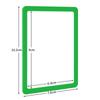5 PCS New PVC Transparent Card Holder Clear Colored Borders Hard Edge Card Sleeve High Definition Smooth Photo Holder