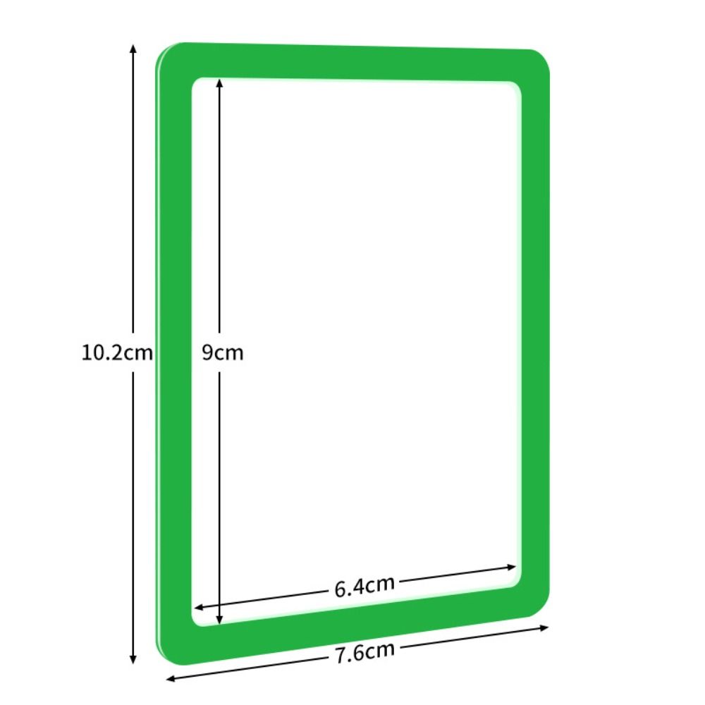 5 PCS New PVC Transparent Card Holder Clear Colored Borders Hard Edge Card Sleeve High Definition Smooth Photo Holder