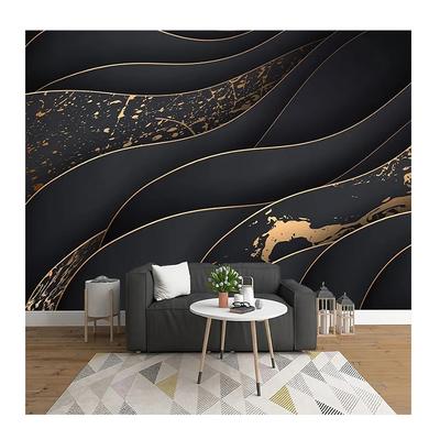 Papel de Parede Moderno Nórdico Relevo Geometria 3D Estéreo Sala de Estar Quarto Restaurante Decoração Mural Simples