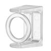 360° Rotating Transparent Wall-Mounted Retractable Hanging Rod Bracket