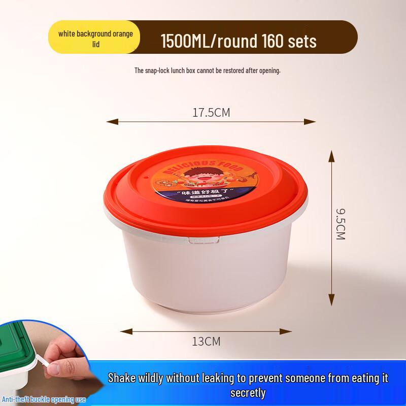 Disposable Round Plastic Food Container