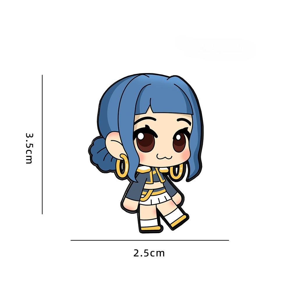 Demon Hunter KPop Girl Group Metal Pin Anime Merch Zinc Alloy Brooch Durable Collectible Cosplay Fashion Accessory