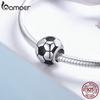 BAMOER Oryginalna 925 Sterling Silver Sport Football Love Ball Charm Koraliki fit Bransoletka damska