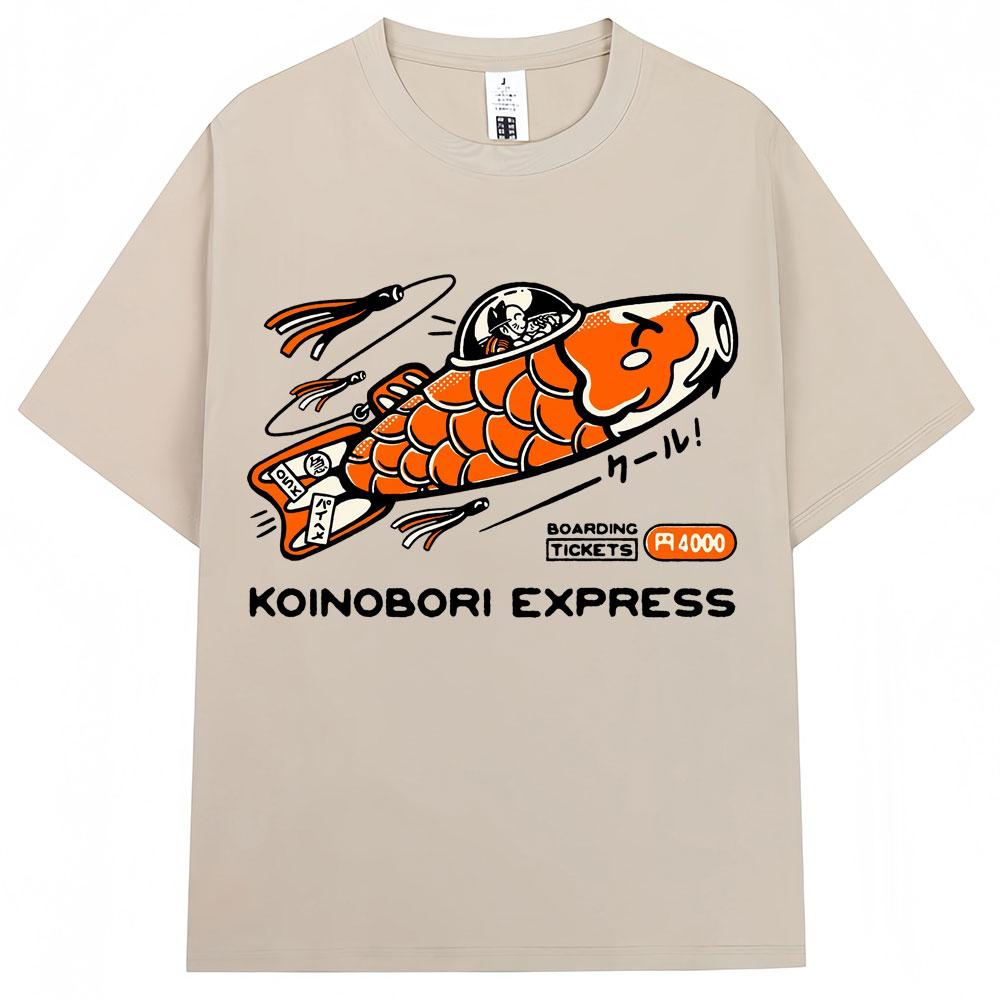 Japoński Styl Fala Hokkaido Vintage Koszulka Mężczyźni Kobiety Harajuku Moda Wysokiej Jakości Koszulki Oversize Bawełniane Letnia Koszulka