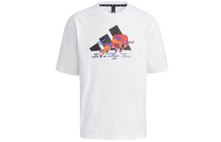 Adidas CNY Collection Drop Shoulder Sleeve T Shirt Men s White GP1835 XXL