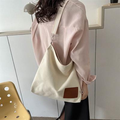 Bolsa de lona feminina nova bolsa de ombro casual estudante grande capacidade portátil bolsa de compras bolsa tote bolsa carteiro