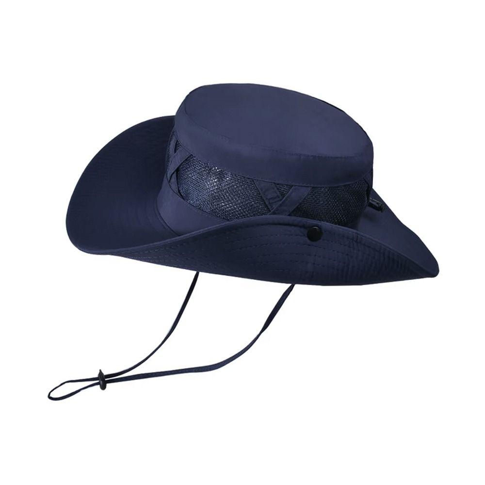 Portable Fishing Cap Sun Protection Sun Hat Fashion Summer Bucket Hat  Camping Hiking