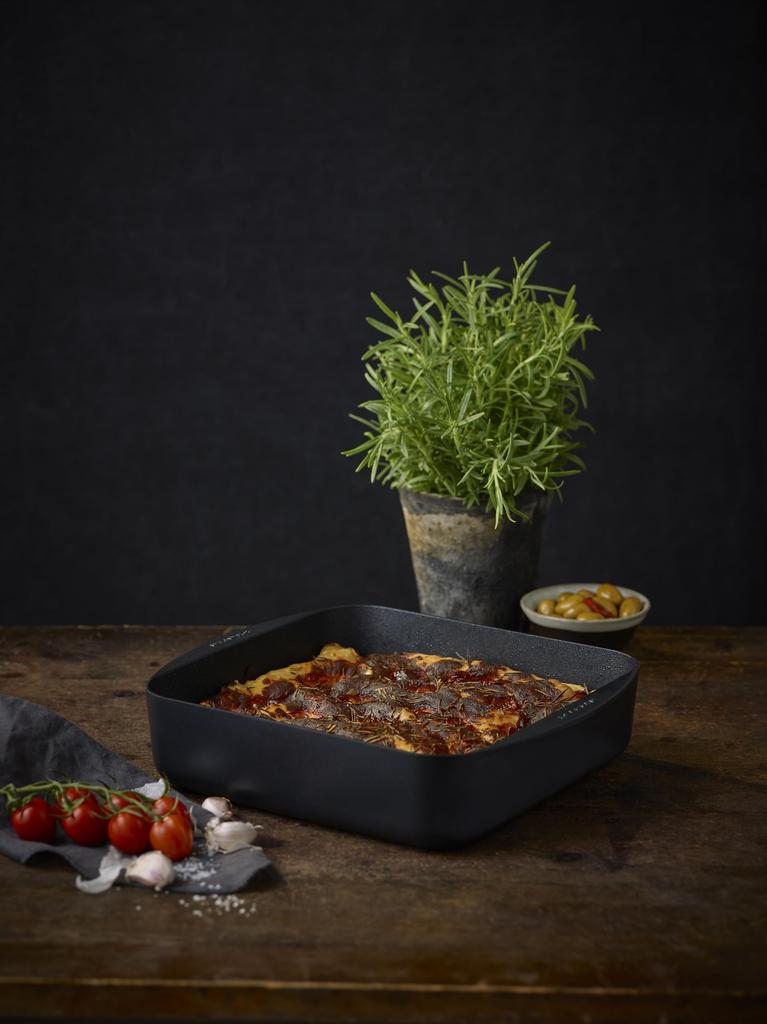 SCANPAN Bratpfanne Schwarz 32 x 32 cm TechnIQ IH Quadratisch 54403600