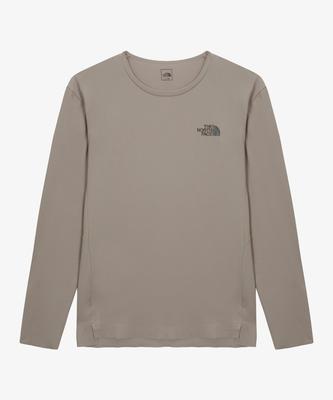Noseupeiseu Nt7Ts02C Men'S Face-On Long Sleeve Tee Latte
