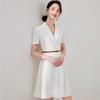 Women's Summer White Short Sleeve Professional Dress Skirt Suit - Slimming OL Workwear Fashion
