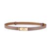 Ladies Belt, Double-Sided Leather High-Quality Waistband Thin Belt With Dress Decoration H Home Double Cowhide Belt Women