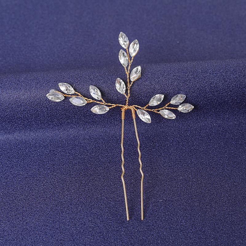 

Трендовая заколка для волос золотого цвета с кристаллами для женщин, для вечеринки, со стразами, заколка-шпилька для волос, свадебные аксессуары для волос, ювелирные изделия, шпилька для волос, подарок