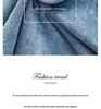 High-End Blue Retro Denim Summer Dress for Women 2026: Slimming Waist-Cinched, Temperament Fashion, Long Commute Style