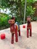 Handmade Wooden Camel Set: Rajasthani Painted Table Decor