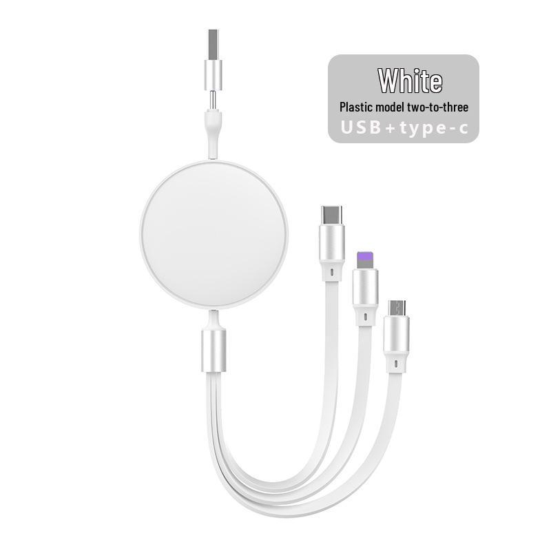 100W Fast Charging Multi-functional USB to Type-C 3-in-1 Data Cable