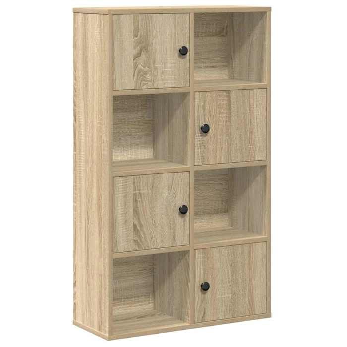 VidaXL Bibliothèque chêne sonoma 60x24x101,5 cm bois d'ingénierie, étagère à livres, support de rangement, support à livres, 860393
