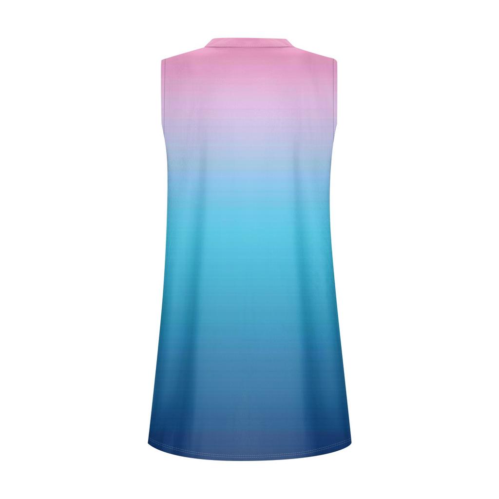 Women's Cotton And Linen Dress Summer Sleeveless Comfortable Travel Beach Dress Fashionable Spring And Summer Vacation Wear