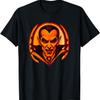 Count Dracula Portrait Lit Jack O Lantern Halloween Pumpkin T-Shirt