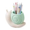 Dinosaur Egg Pen Holder Detachable Pen Holder Cute Snail-Shaped Desktop Organizer for Stationery Makeup Brushes Multifunctional Stationery Storage Box
