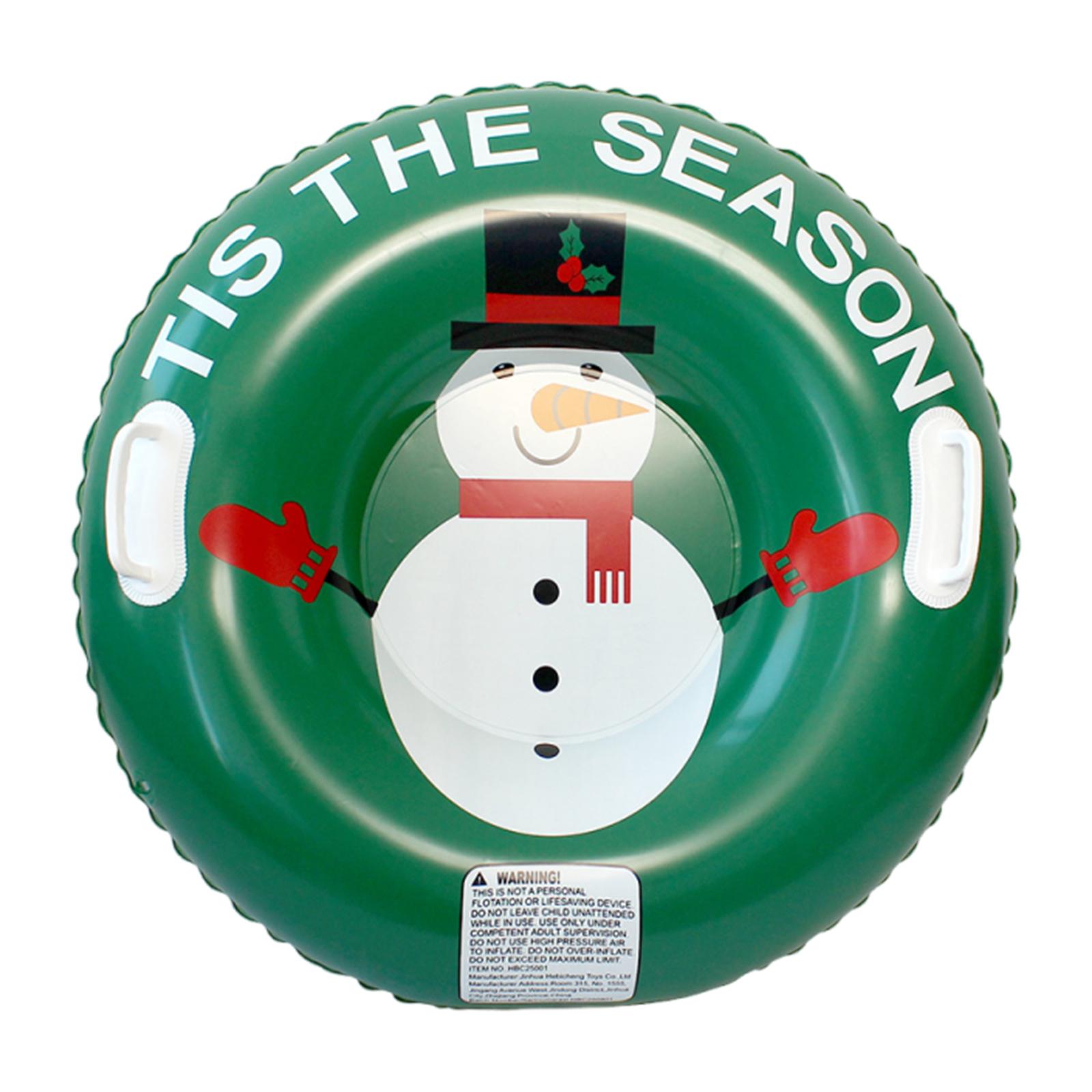 

PVC Inflatable Ski Board Wear Resist Snow Tube Sled Leakproof Snow Sledding Tool for Outdoor Winter Family Activity