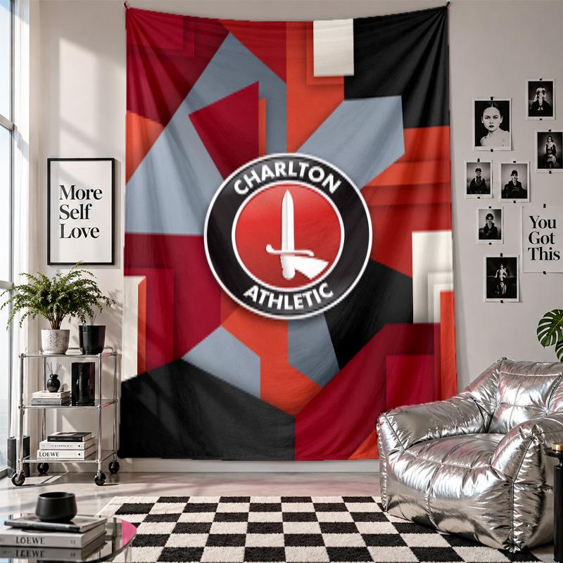 Charlton Athletic FC Wall Tapestry Home Decor Wall Hanging Cloth for Bedroom Living Room Background