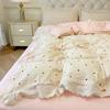 Lace Lace Bedding Four-piece Set Soft Skin-friendly Breathable Washed Sheets Quilt Cover Pillowcase