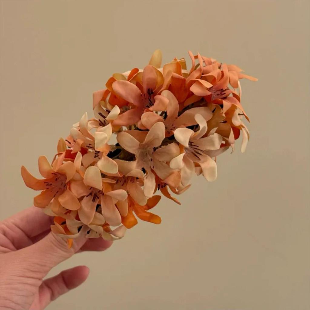 Super Fairy Gentle Flower Mori Atmosphere Side Clip Temperament Vacation Style Word Clip Hair Accessories Woman