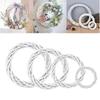10-30CM Christmas Rattan Ring White Wreath Garland Hanging Vine Ring DIY Craft Xmas Ornaments Xmas Party Decorations