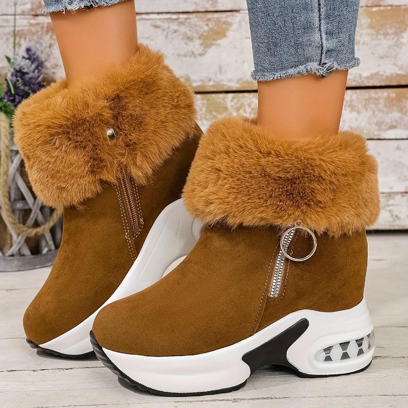 Snow Boots Women 2025 Winter New Flip Flop Short Tube Padded Warm Boots