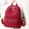Oxford Embroidered Thread Diamond Grid Backpack