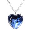 Perfect Blue Anime Movie Cartoon Glass Heart-Shape Pendant Necklace Cass Heart Shape Pendant Necklace Jewelry Charm Collect Gift