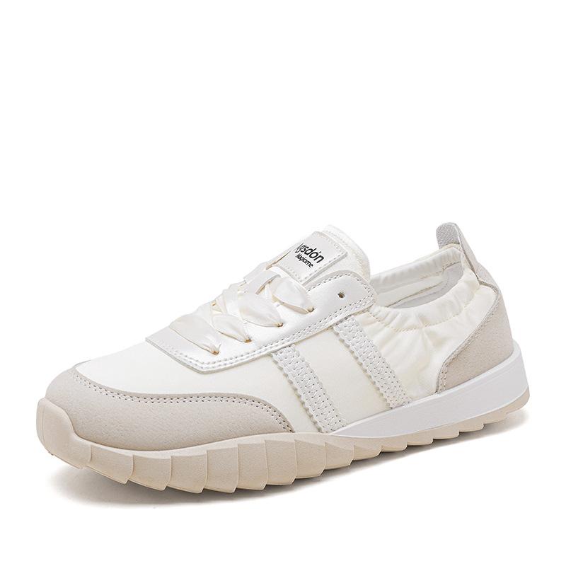 Augustus Dengde training shoes women's 2025 new summer academy style casual platform shoes Forrest Gump sports white shoes