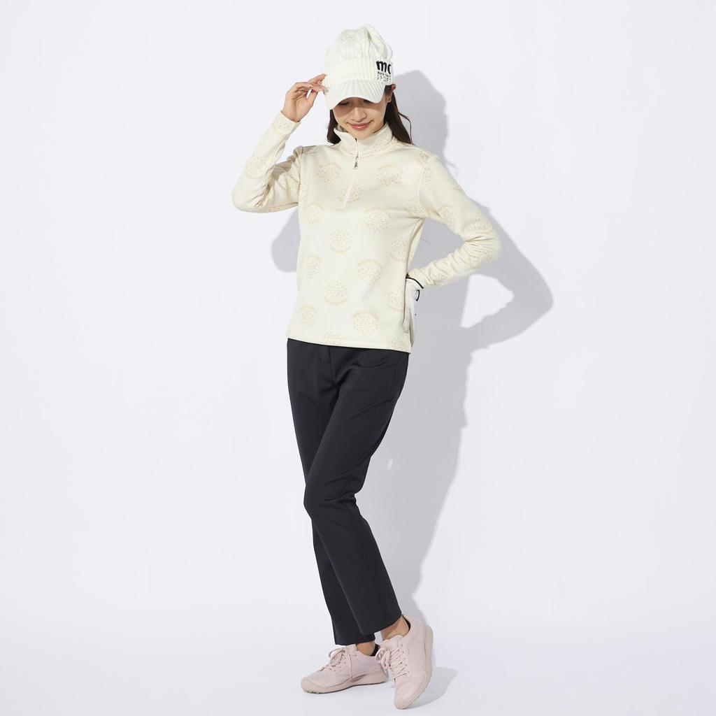 Marie Claire Mock Neck Half Zip Fleece Lining Women's 734536, Off-White