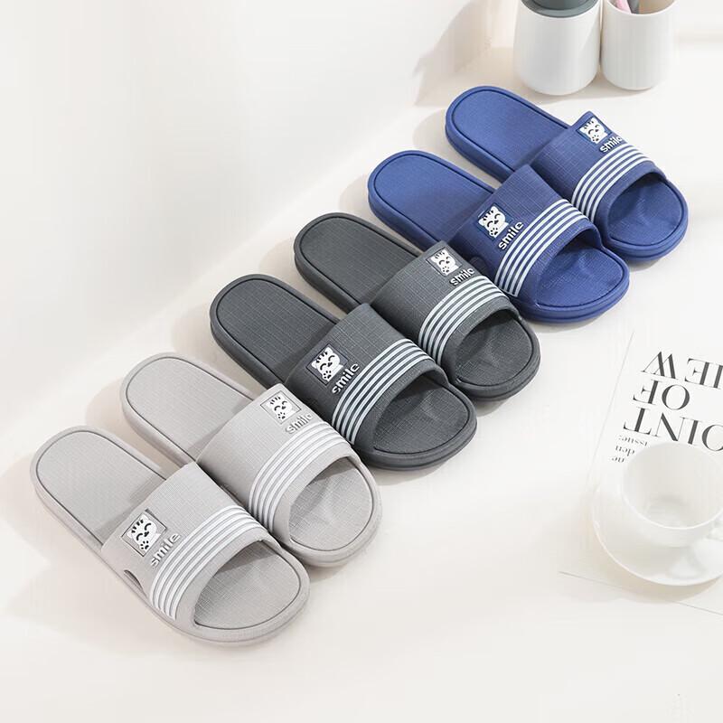 Gureide Men's Summer Soft-Sole Bathroom Slippers