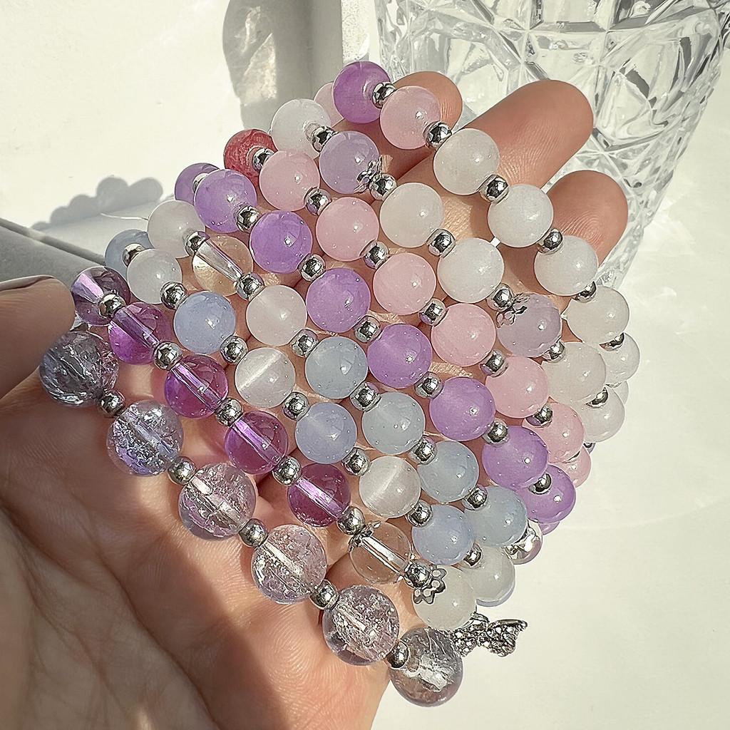 Bracciale Braccialetto Uomo con perline nere perle freccia up down elastico