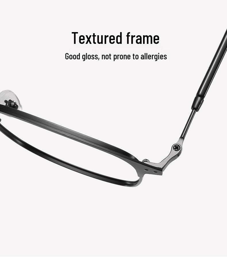 Unisex Retro Square Glasses with Anti-Blue Light, Photochromic Lenses, and Prescription Option.