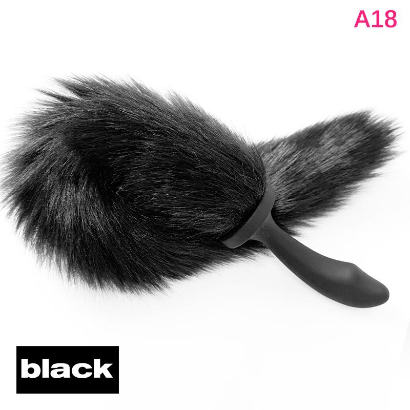 1Pc Sexy Fox Anal Plug Tail Silicone Butt Plug Dildos for Women Men Long Tail Cosplay Adult Sex Toy Game