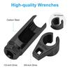 2 Pcs O2 Oxygen Sensor Removal Tool Set 7/8" 22Mm Slotted Socket 3/8" 1/2" Drive Drive Car Oxygen Sensor Socket Wrench